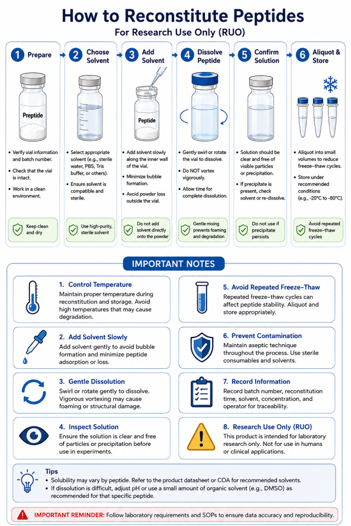 How to Reconstitute Peptides? 3 How to Reconstitute Peptides